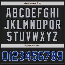 Load image into Gallery viewer, Custom Black Royal-Gray Authentic Two Tone Baseball Jersey
