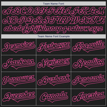 Load image into Gallery viewer, Custom Black Pink Authentic Two Tone Baseball Jersey

