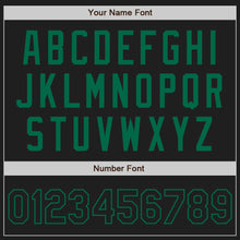 Load image into Gallery viewer, Custom Black Kelly Green Authentic Two Tone Baseball Jersey
