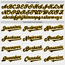 Load image into Gallery viewer, Custom White Black-Gold Authentic Two Tone Baseball Jersey
