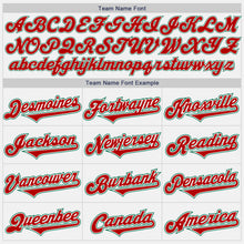 Load image into Gallery viewer, Custom White Red-Kelly Green Authentic Two Tone Baseball Jersey
