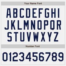 Load image into Gallery viewer, Custom White Navy Authentic Two Tone Baseball Jersey
