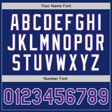 Load image into Gallery viewer, Custom Royal Purple-White Authentic Two Tone Baseball Jersey
