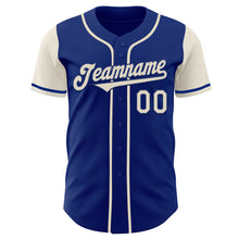 Load image into Gallery viewer, Custom Royal Cream Authentic Two Tone Baseball Jersey
