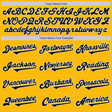 Load image into Gallery viewer, Custom Gold Black-White Authentic Two Tone Baseball Jersey
