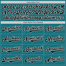 Load image into Gallery viewer, Custom Teal Black-White Authentic Two Tone Baseball Jersey
