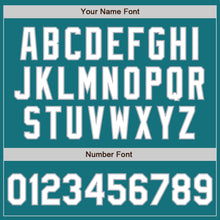 Load image into Gallery viewer, Custom Teal White-Gray Authentic Two Tone Baseball Jersey
