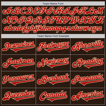 Load image into Gallery viewer, Custom Brown Red-Cream Authentic Two Tone Baseball Jersey
