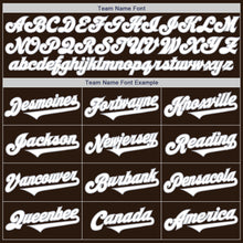 Load image into Gallery viewer, Custom Brown White-Gray Authentic Two Tone Baseball Jersey
