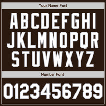 Load image into Gallery viewer, Custom Brown White-Gray Authentic Two Tone Baseball Jersey
