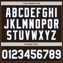 Load image into Gallery viewer, Custom Brown White-Light Blue Authentic Two Tone Baseball Jersey
