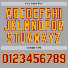 Load image into Gallery viewer, Custom Gray Red-Gold Authentic Two Tone Baseball Jersey
