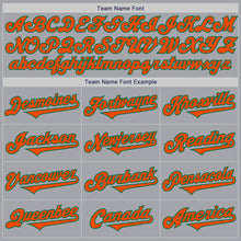Load image into Gallery viewer, Custom Gray Orange-Kelly Green Authentic Two Tone Baseball Jersey
