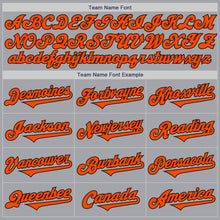 Load image into Gallery viewer, Custom Gray Orange-Brown Authentic Two Tone Baseball Jersey
