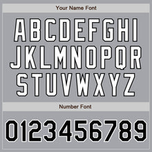 Load image into Gallery viewer, Custom Gray Black-White Authentic Two Tone Baseball Jersey
