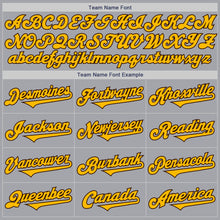 Load image into Gallery viewer, Custom Gray Gold-Brown Authentic Two Tone Baseball Jersey
