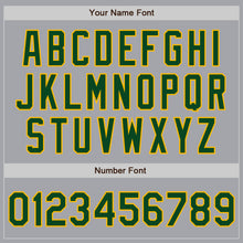 Load image into Gallery viewer, Custom Gray Green-Gold Authentic Two Tone Baseball Jersey
