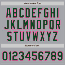Load image into Gallery viewer, Custom Gray Green-Pink Authentic Two Tone Baseball Jersey
