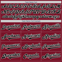 Load image into Gallery viewer, Custom Crimson Black-White Authentic Two Tone Baseball Jersey
