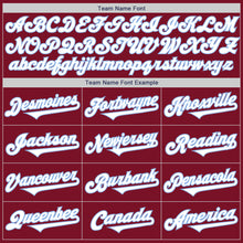 Load image into Gallery viewer, Custom Crimson White-Light Blue Authentic Two Tone Baseball Jersey
