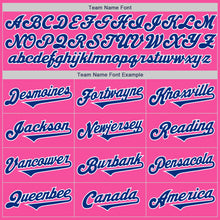Load image into Gallery viewer, Custom Pink Royal-White Authentic Two Tone Baseball Jersey
