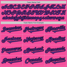 Load image into Gallery viewer, Custom Pink Purple-Black Authentic Two Tone Baseball Jersey

