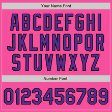 Load image into Gallery viewer, Custom Pink Purple-Black Authentic Two Tone Baseball Jersey
