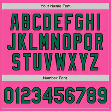 Load image into Gallery viewer, Custom Pink Kelly Green-Black Authentic Two Tone Baseball Jersey
