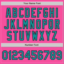 Load image into Gallery viewer, Custom Pink Teal-Black Authentic Two Tone Baseball Jersey
