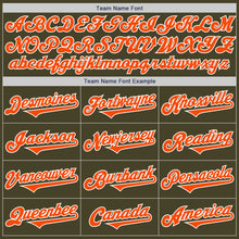 Load image into Gallery viewer, Custom Olive Orange-White Authentic Two Tone Salute To Service Baseball Jersey

