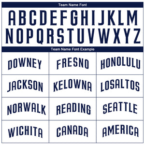 Custom White Navy Authentic Baseball Jersey