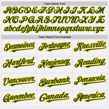 Load image into Gallery viewer, Custom White (Green Gold Pinstripe) Green-Gold Authentic Baseball Jersey
