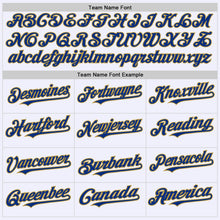 Load image into Gallery viewer, Custom White Old Gold-Royal Mesh Authentic Throwback Baseball Jersey
