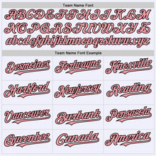 Load image into Gallery viewer, Custom White Medium Pink-Black Mesh Authentic Throwback Baseball Jersey
