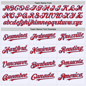 Custom White Red-Light Blue Mesh Authentic Throwback Baseball Jersey