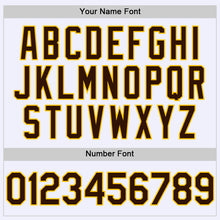 Load image into Gallery viewer, Custom White Brown-Yellow Mesh Authentic Throwback Baseball Jersey
