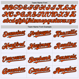 Custom White Orange-Black Mesh Authentic Throwback Baseball Jersey