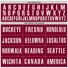 Load image into Gallery viewer, Custom White Maroon-Gold Authentic Baseball Jersey

