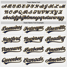 Load image into Gallery viewer, Custom White Navy-Old Gold Authentic Baseball Jersey
