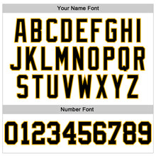 Load image into Gallery viewer, Custom White Black-Gold Authentic Football Jersey

