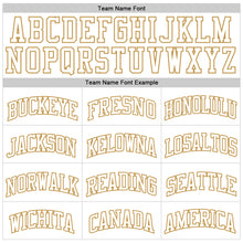 Load image into Gallery viewer, Custom White Old Gold Authentic Basketball Jersey
