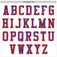 Load image into Gallery viewer, Custom White Purple-Orange Authentic Baseball Jersey
