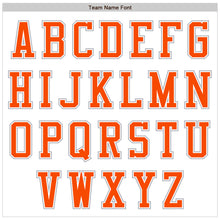 Load image into Gallery viewer, Custom White Orange-Gray Authentic Baseball Jersey
