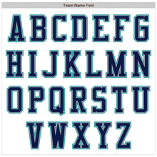 Load image into Gallery viewer, Custom White Navy Gray-Teal Authentic Baseball Jersey
