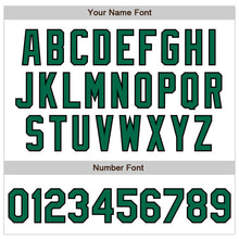Load image into Gallery viewer, Custom White Kelly Green-Black Authentic Baseball Jersey
