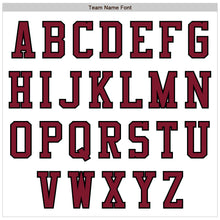 Load image into Gallery viewer, Custom White Crimson-Black Authentic Baseball Jersey
