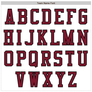 Custom White Crimson-Black Authentic Baseball Jersey