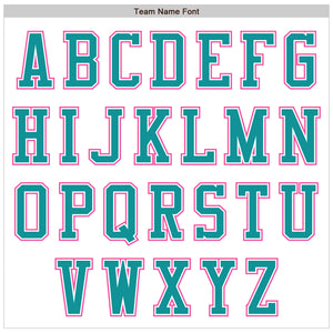 Custom White Teal-Pink Authentic Baseball Jersey