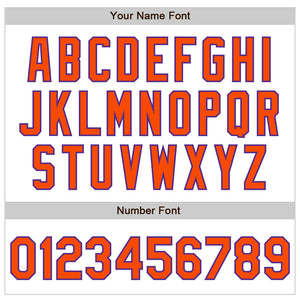 Custom White Orange-Purple Authentic Baseball Jersey