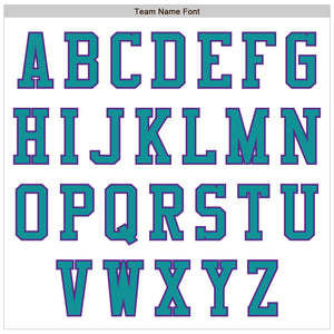 Custom White Teal-Purple Authentic Baseball Jersey